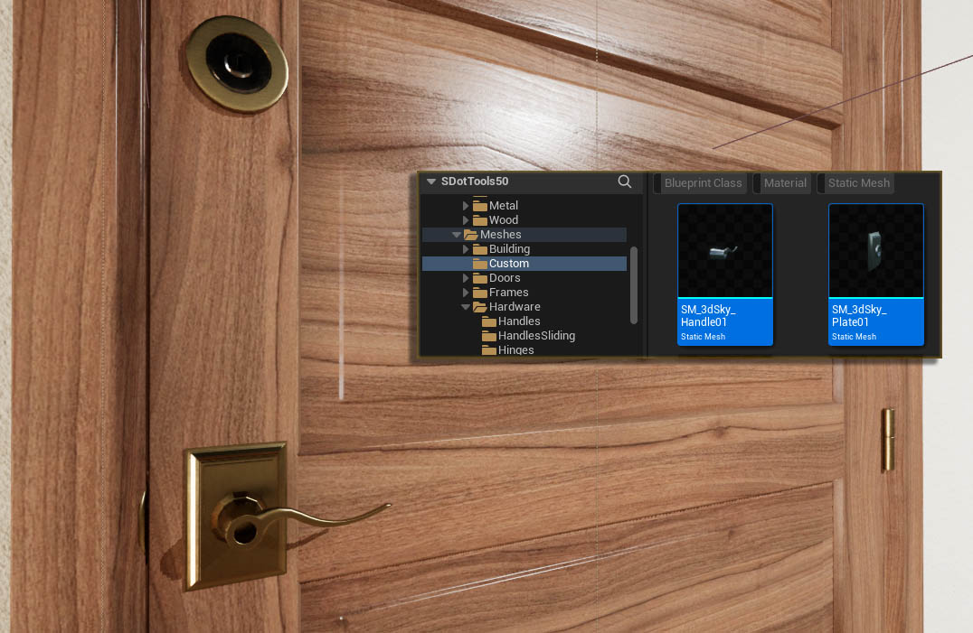 Interactive Door Blueprint - Custom Meshes ../images/architecture/0019/custom/01h.jpg